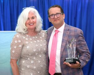 Melmark President and CEO Rita Gardner and Teamsters Local 25 Secretary/Treasurer Steve South.